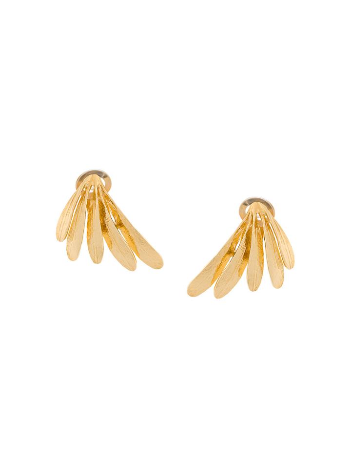 Wouters & Hendrix Curiosities Leaf Clip-on Earrings - Metallic