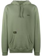 Wtaps - Logo Printed Hoodie - Men - Cotton - M, Green, Cotton