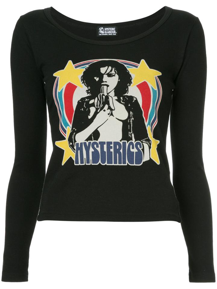 Hysteric Glamour Woman Banana Print Blouse - Black