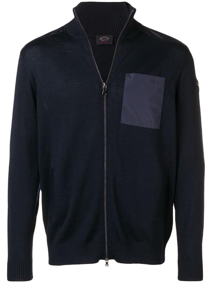 Paul & Shark Basic Zipped Cardigan - Blue
