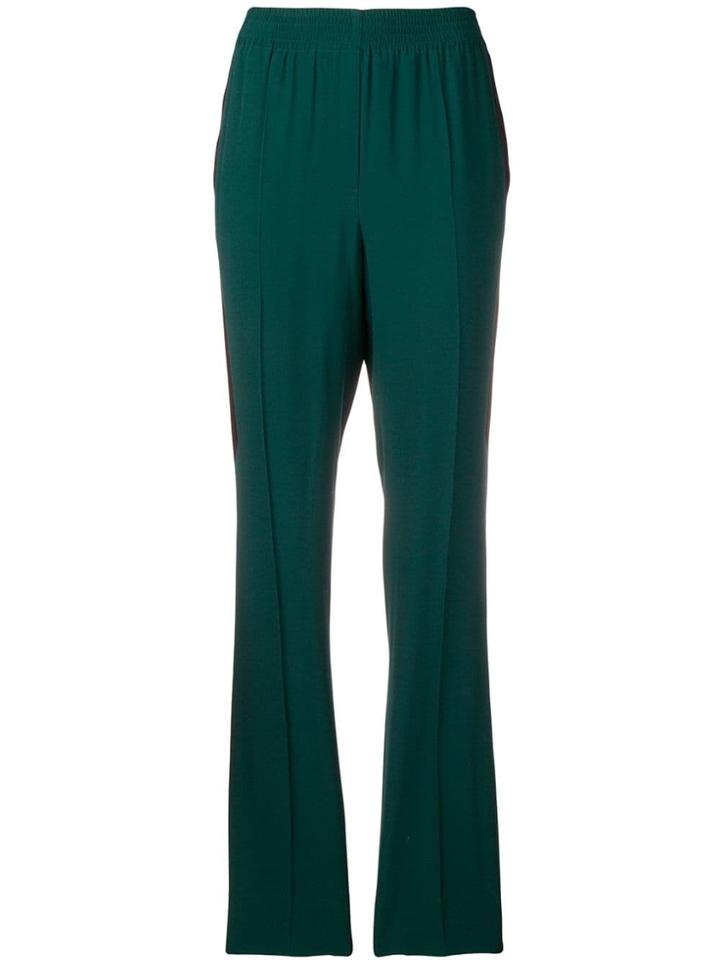 Givenchy Stripe Trim Trousers - Green