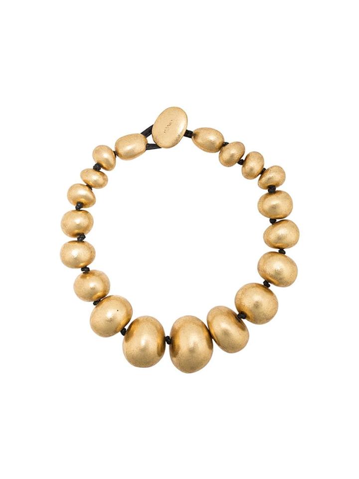 Monies Beaded Necklace - Gold