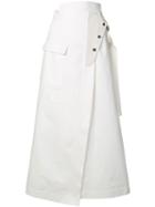 Golden Goose Wrap Front Maxi Skirt - White