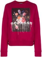 Alexander Mcqueen Floral-print Sweatshirt - Red