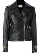 Amen Embellished Biker Jacket