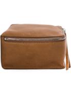 Rick Owens - Box Style Zip Clutch - Men - Calf Leather/lamb Skin - One Size, Brown, Calf Leather/lamb Skin