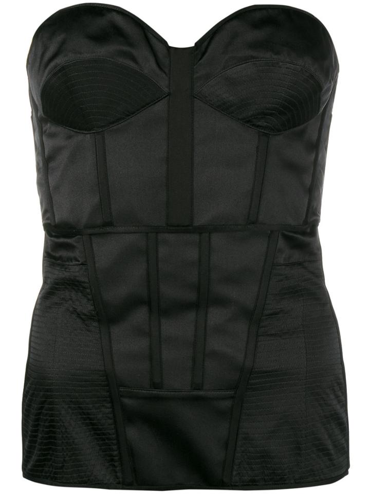 Olivier Theyskens Heart Neckline Corset - Black