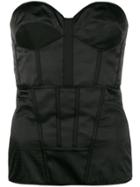 Olivier Theyskens Heart Neckline Corset - Black