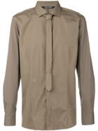 Neil Barrett Long Sleeved Shirt - Brown