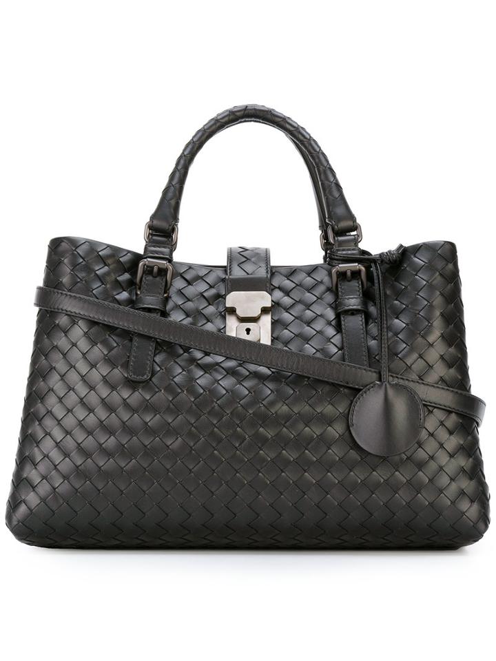 Bottega Veneta Mini 'roma' Bag, Women's, Black, Leather