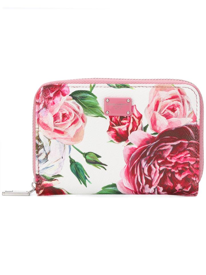 Dolce & Gabbana Peony Print Small Wallet - Multicolour