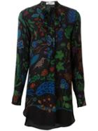 Valentino Floral Print Shirt, Women's, Size: 42, Silk
