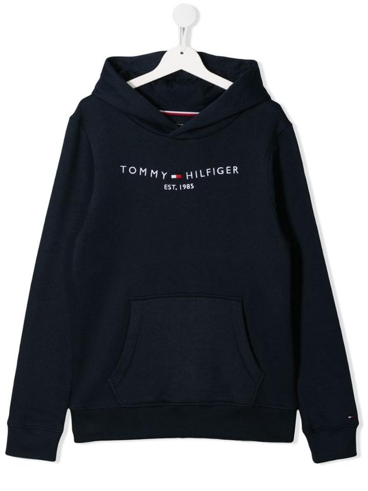 Tommy Hilfiger Junior Teen Printed Logo Hoodie - Blue