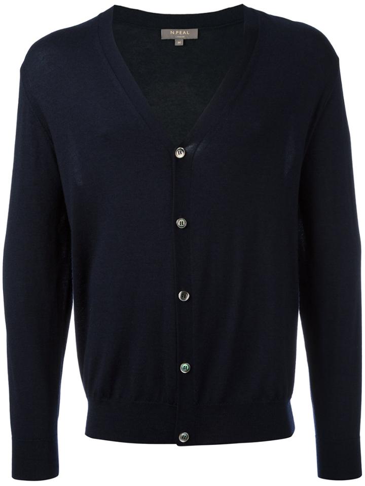N.peal Button Up Cardigan - Blue