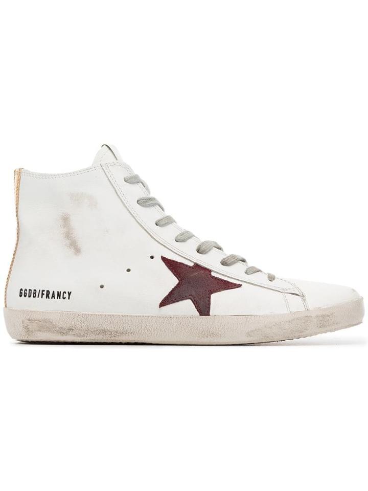Golden Goose Francy Leather Hi-top Sneakers - White