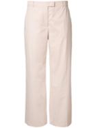 Agnona - Flared Trousers - Women - Cotton/spandex/elastane/cashmere - 40, Nude/neutrals, Cotton/spandex/elastane/cashmere