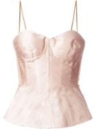 Maria Lucia Hohan Malawi Top, Women's, Size: 38, Nude/neutrals, Silk/nylon/spandex/elastane