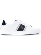 Philipp Plein Studs And Logo Sneakers - White