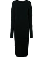 Isabel Benenato Side Slit Knitted Dress