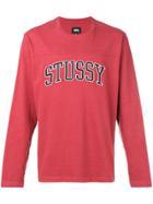 Stussy Kent Football Sweatshirt - Pink & Purple