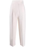 Roberto Cavalli High-waisted Cropped Trousers - Neutrals