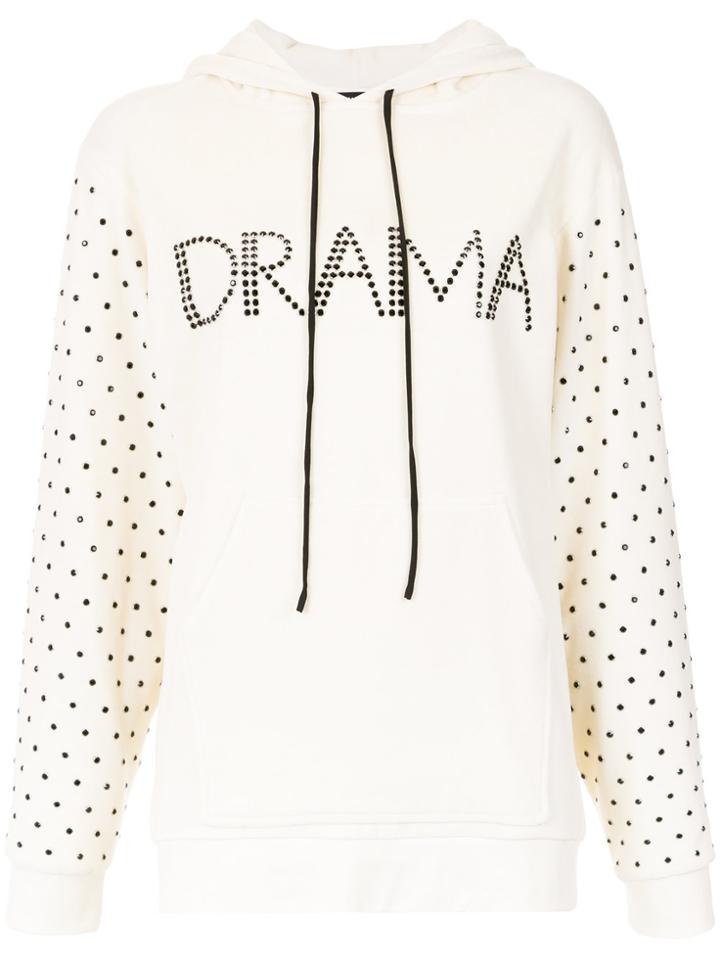 Reinaldo Lourenço Embellished Hoodie - White