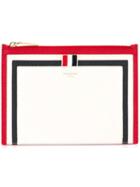 Thom Browne Panelled Pouch, Women's, White, Leather