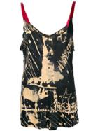 Jean Paul Gaultier Pre-owned Abstract Print Tank Top - Black