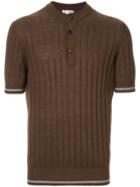 Brunello Cucinelli Short Sleeve Knitted Sweater - Brown