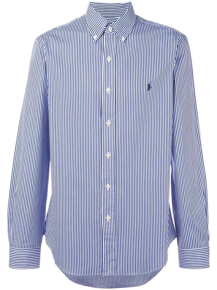 Polo Ralph Lauren Striped Shirt, Men's, Size: Medium, Blue, Cotton