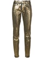 Philipp Plein Goldy Life Jeggings - Metallic