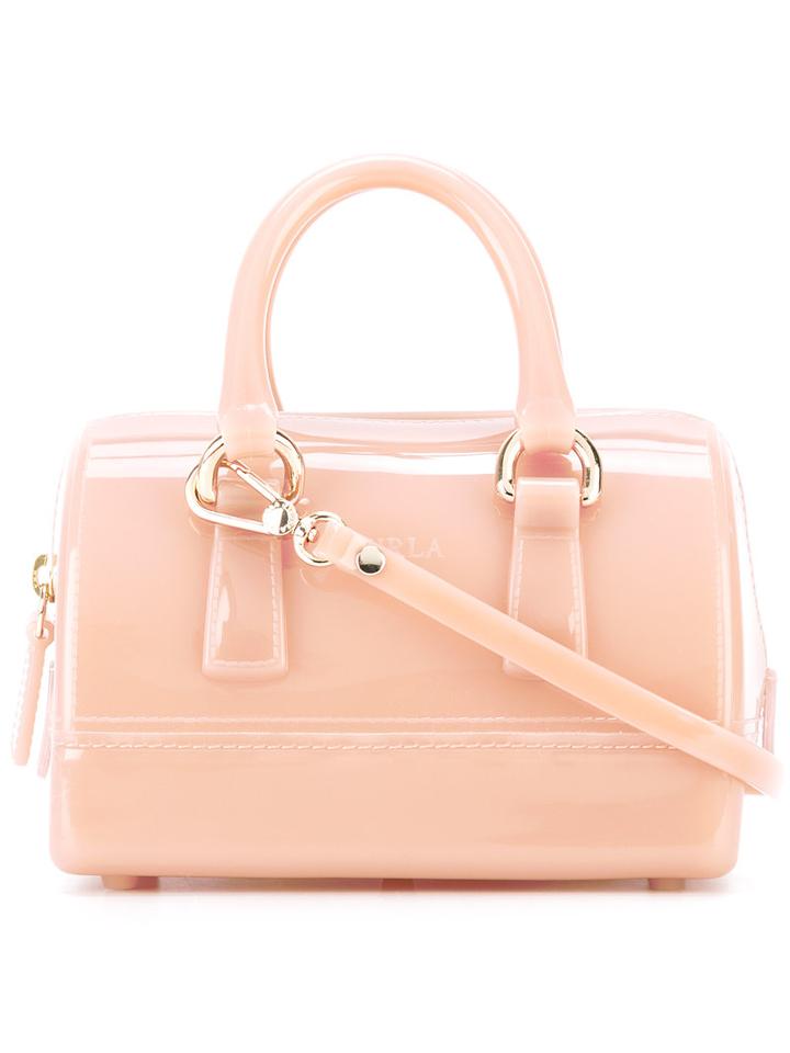 Furla Mini 'candy' Shoulder Bag, Women's, Pink/purple, Pvc