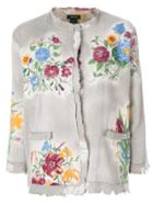 Avant Toi Floral Jacket - Grey