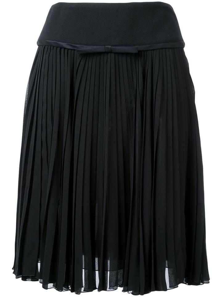 Giambattista Valli Pleated Skirt, Women's, Size: 40, Black, Silk