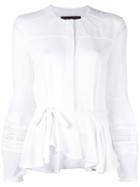 Talbot Runhof Macau Top, Women's, Size: 32, White, Polyamide/polyester/spandex/elastane