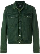 Ps By Paul Smith Casual Denim Jacket - Green