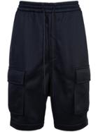 Juun.j Relaxed Fit Track Shorts With Side Pockets - Blue