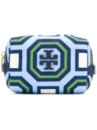 Tory Burch Printed Small Cosmetic Case - Blue