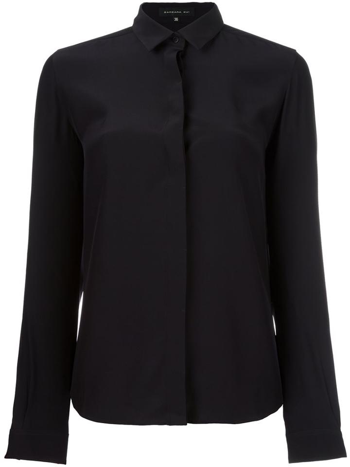 Barbara Bui Fitted Shirt, Women's, Size: 42, Black, Silk