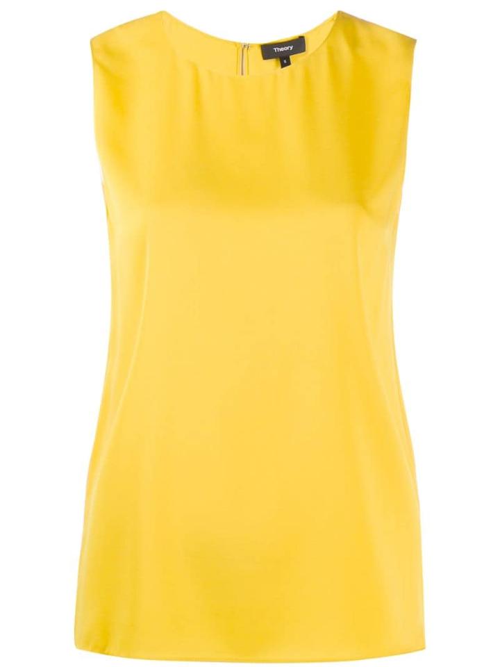Theory Plain Tank Top - Yellow
