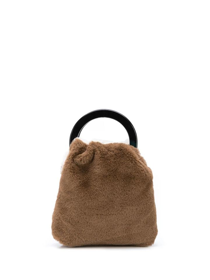 Lizzie Fortunato Jewels Faux Fur Tote Bag - Brown