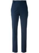 Twin-set Chino Trousers, Women's, Size: 38, Blue, Cotton/spandex/elastane
