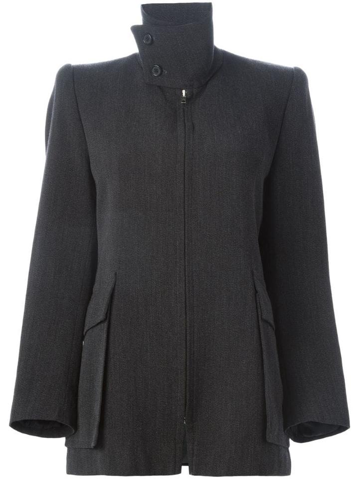 Maison Martin Margiela Pre-owned Short Standing Collar Coat - Grey