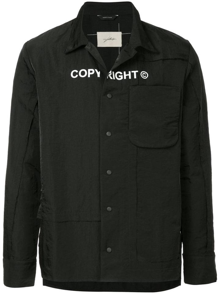 Indice Studio Copyright Shirt Jacket - Black