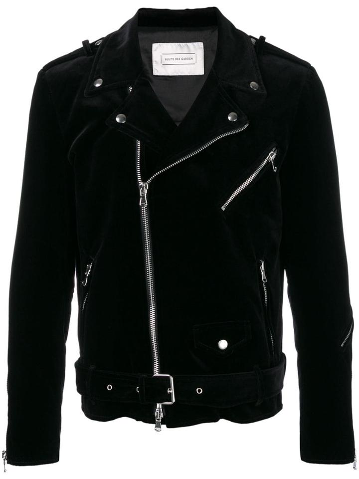 Route Des Garden Lighweight Biker Jacket - Black