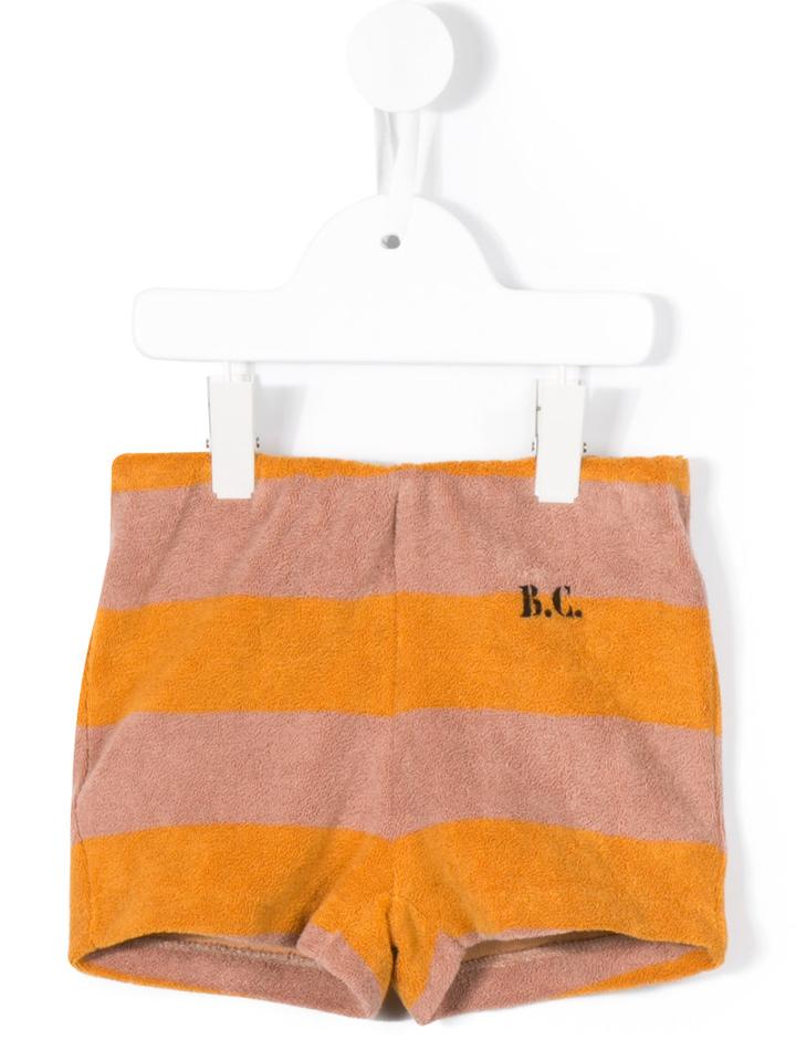 Bobo Choses Striped Shorts, Kids Unisex, Size: 8 Yrs, Brown, Cotton/polyester