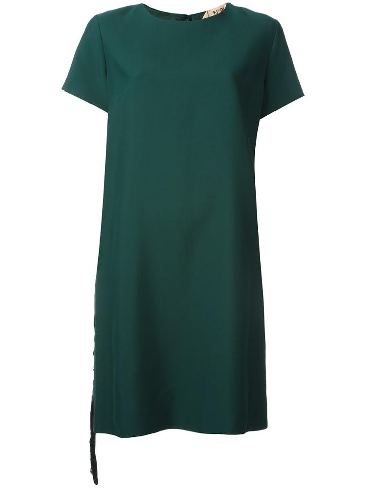 No21 Stone Embellished Dress - Green