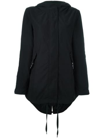 Adidas Originals Fishtail Hem Parka Coat, Women's, Size: 48, Black, Nylon/polyester