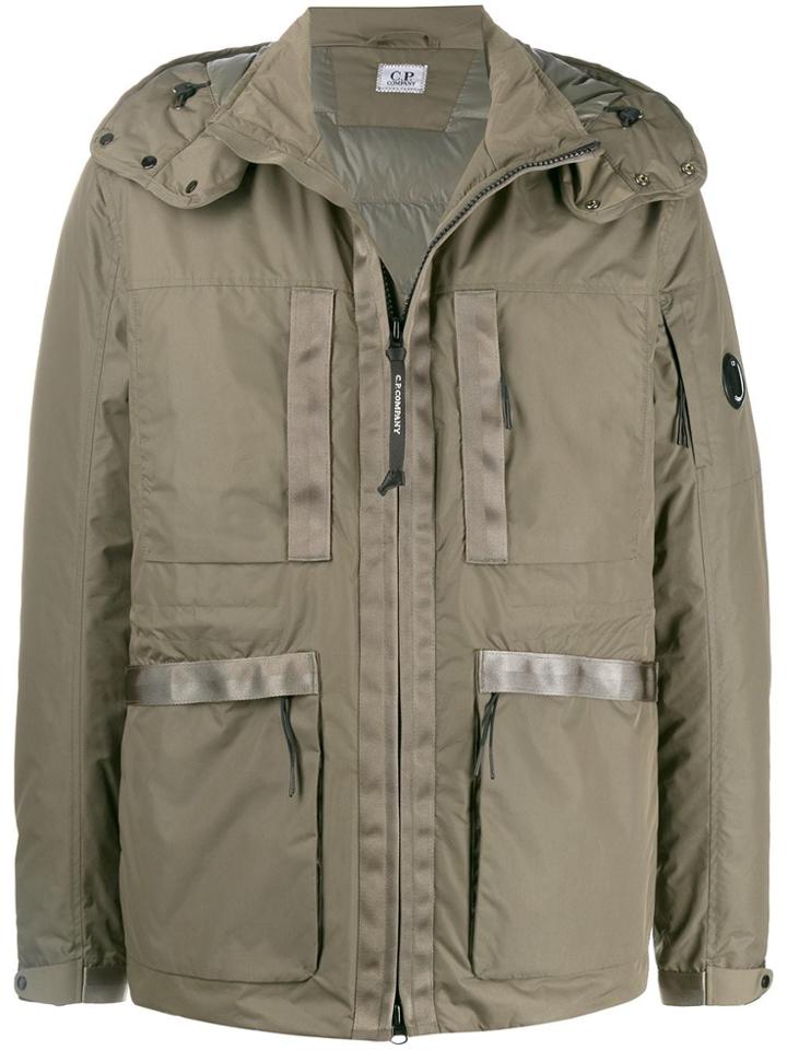 Cp Company Multi-pocket Hooded Jacket - Green