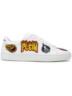 Philipp Plein Embroidered Patch Sneakers - White